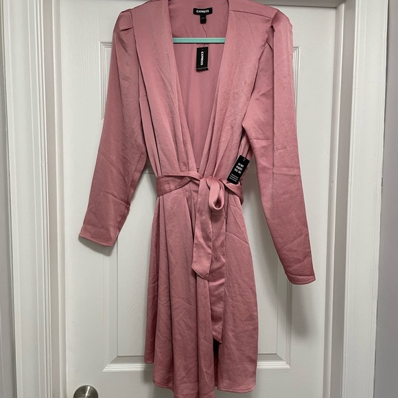 Express Dresses & Skirts - Blush pink Express wrap dress. Size L
